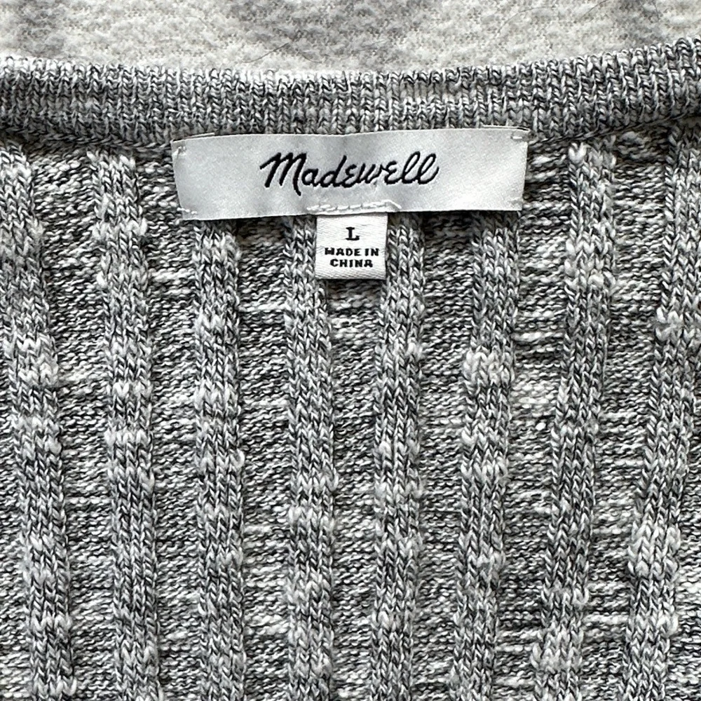 Madewell Glencrest Button-Front Sweater Tee - Picture 5 of 6